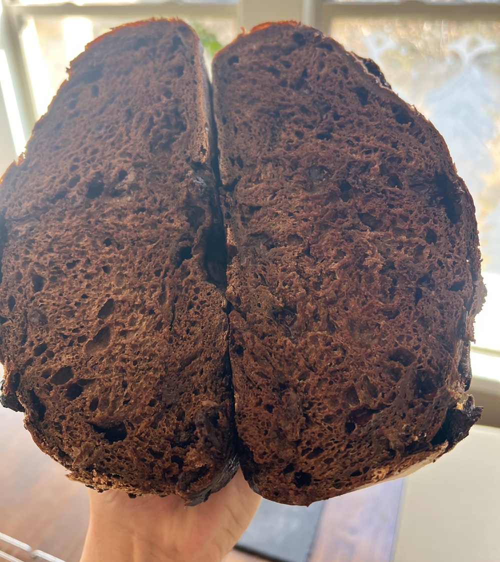 Chocolate Chocolate Chip Sourdough Boule - Image 2